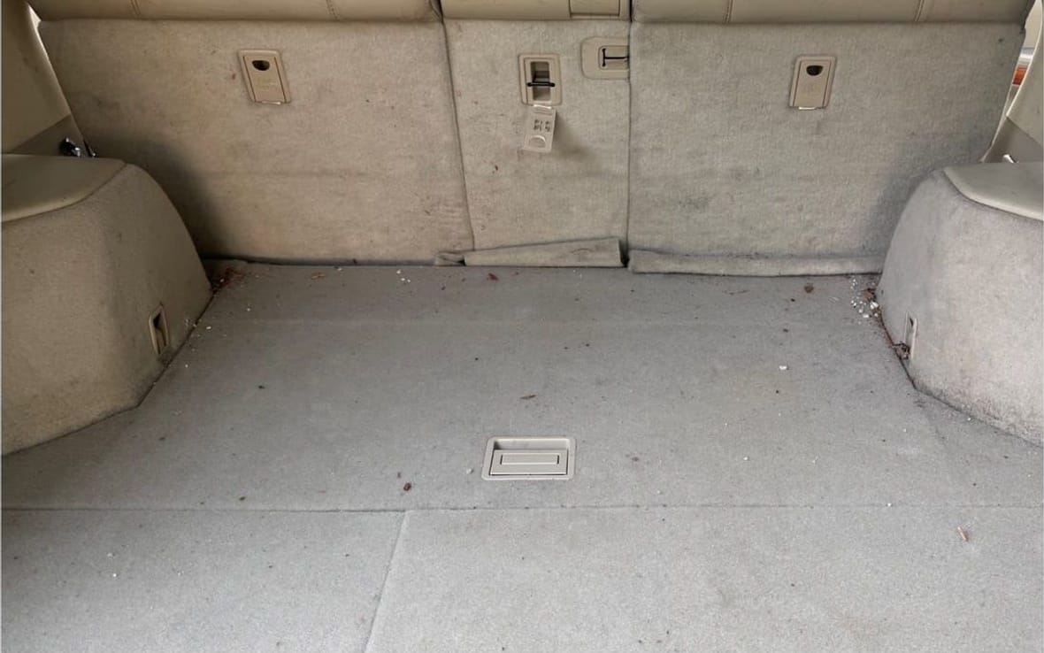 Cargo area before detailing