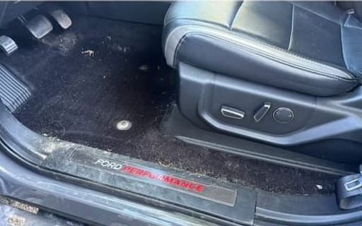 Door sill and floor before detailing